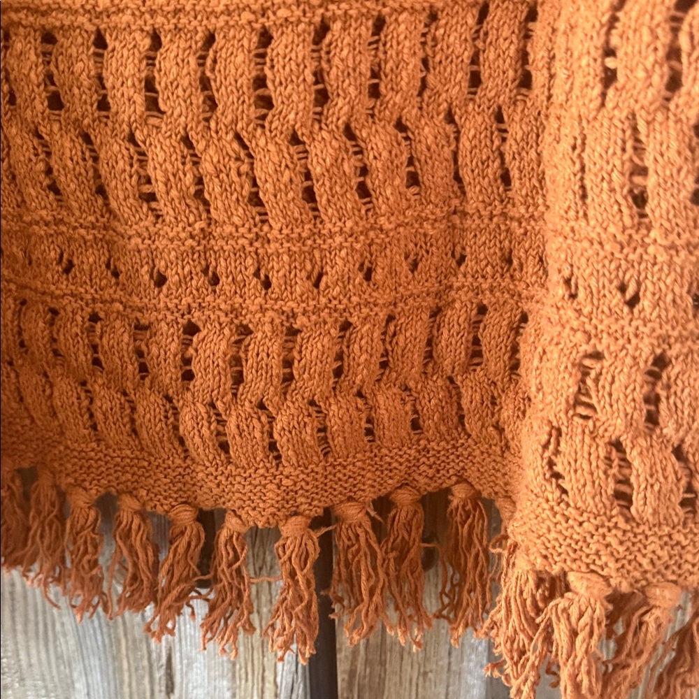 a.n.a Women's Orange Knit Tank Top - Picture 5 of 5